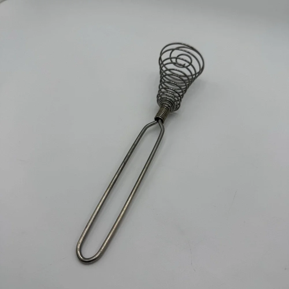 Vintage Stainless Steel Spiral Wire‎ Egg Whisk 9